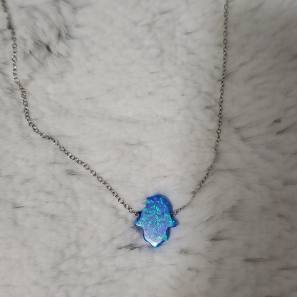 Opal Hamsa Choker - Picture 2 of 3